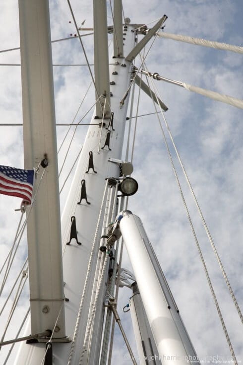 A closer view of the Selden rig.