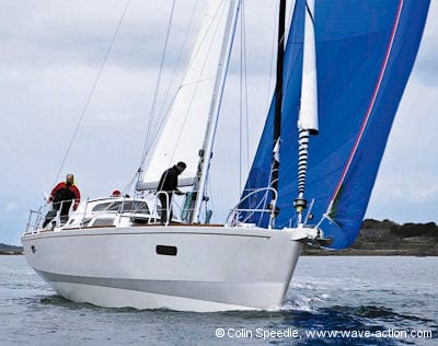 The Boreal 44 sailboat underway