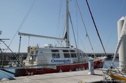 The living accommodation is huge- Vagabond acts as a base camp for scientific expeditions, and can sleep up to 16 in an emergency.