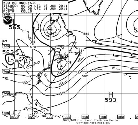 Weatherfax chart US50000