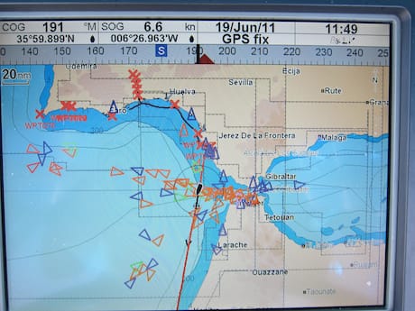 AIS ooutput on chart plotter