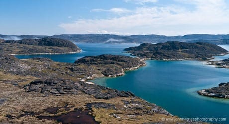 Scenery near Aasiaat Greenland in the summer JHHGH1-1040393