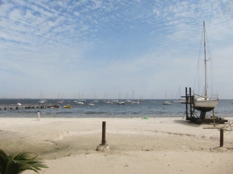 A boat hauled out at CVD, Senegal