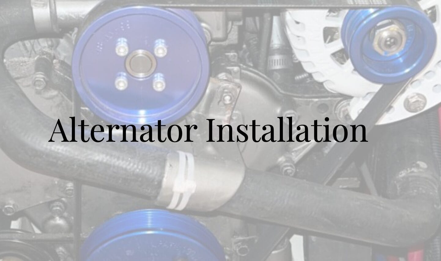 18 Tips To Install A Cruiser’s Alternator