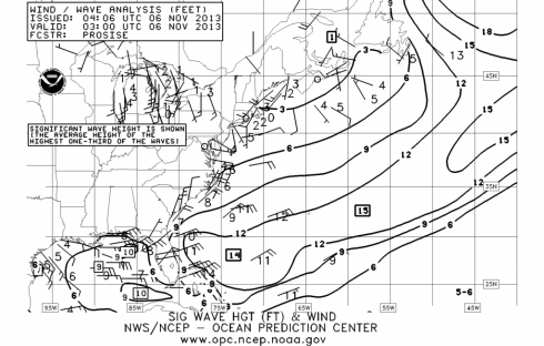 weather fax chart WW-6