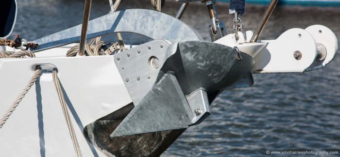 Our good, but by no means perfect, anchor rollers on "Morgan's Cloud".