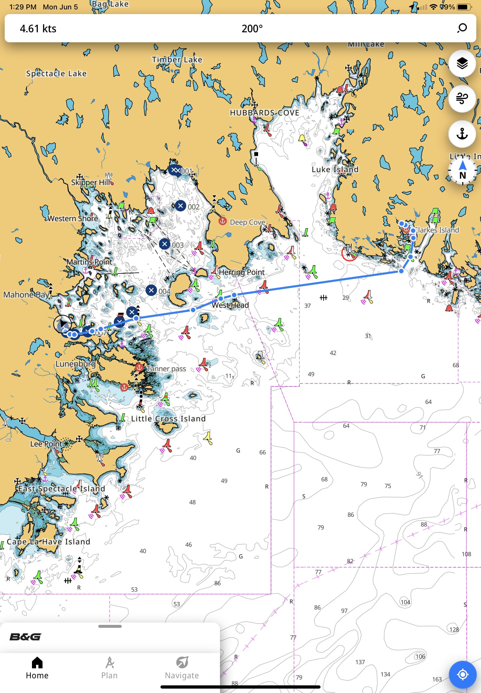 B&G Navigation App Not Ready For Use