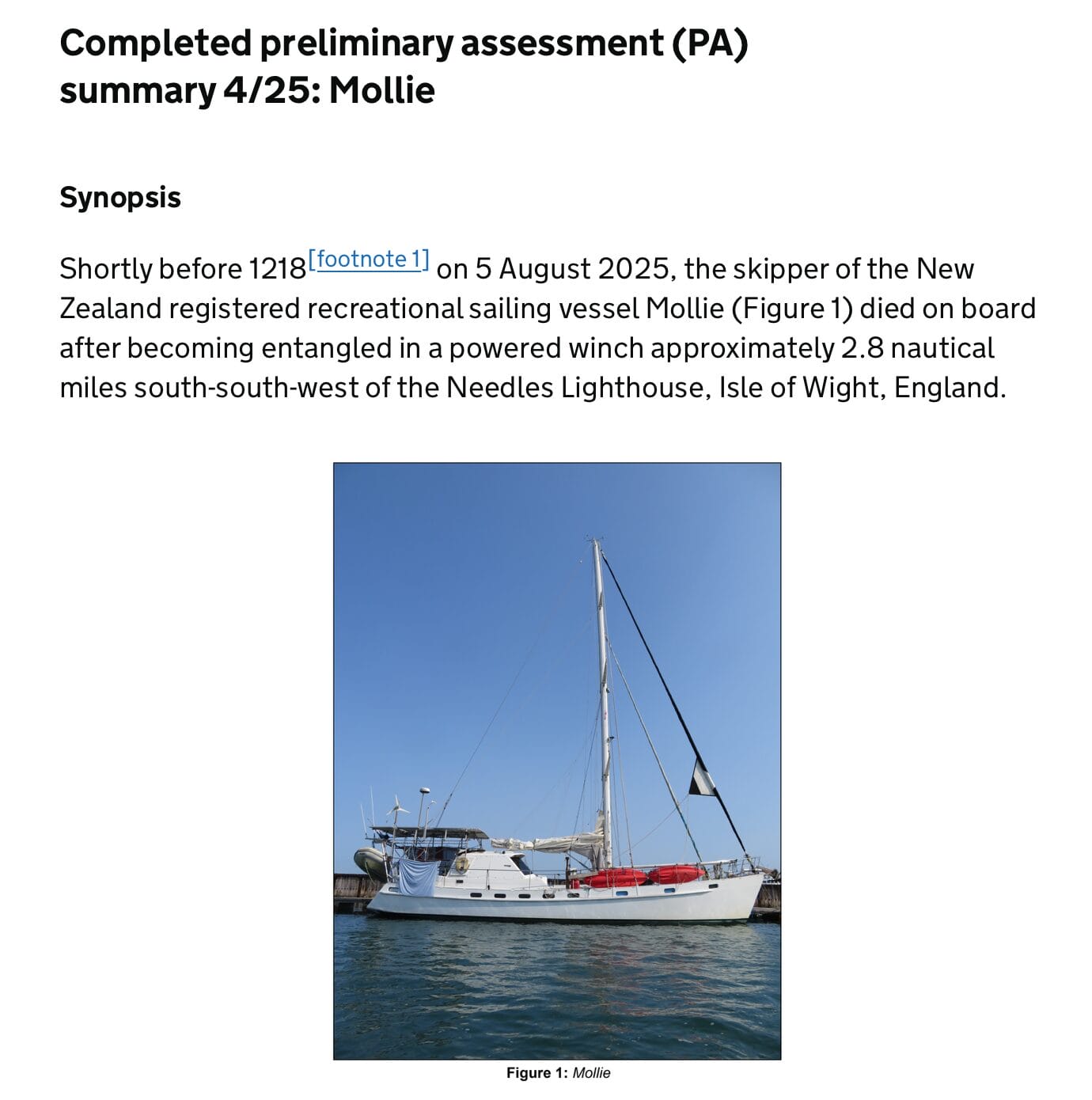 Electric Winch Fatality